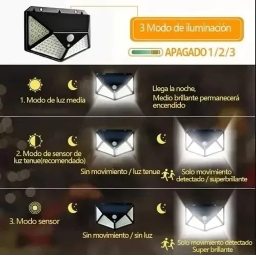 Kit 4 Lámparas Solares