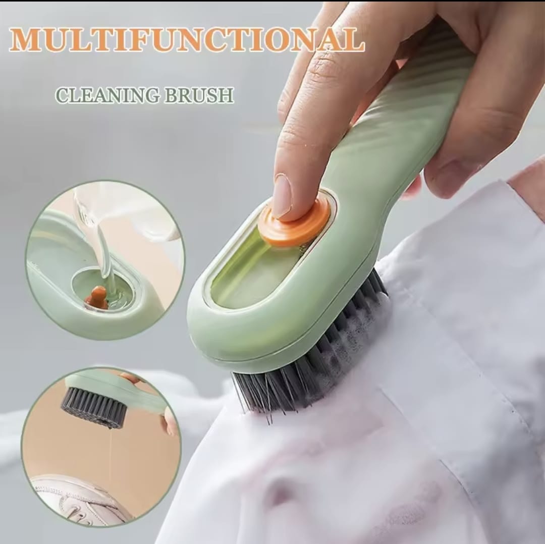 3pzas Cepillos para limpieza multiusos con Dosificador