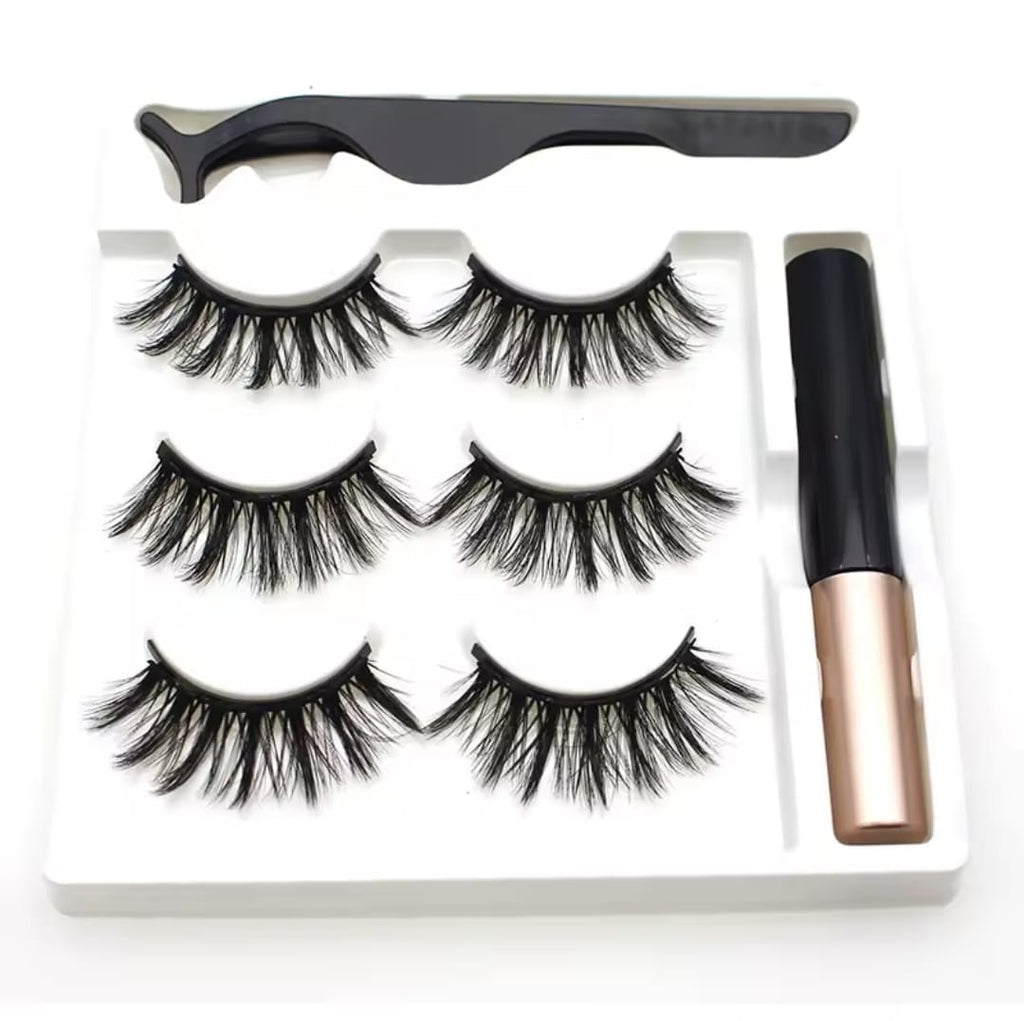 Dos paquetes de pestañas magnéticas postizas