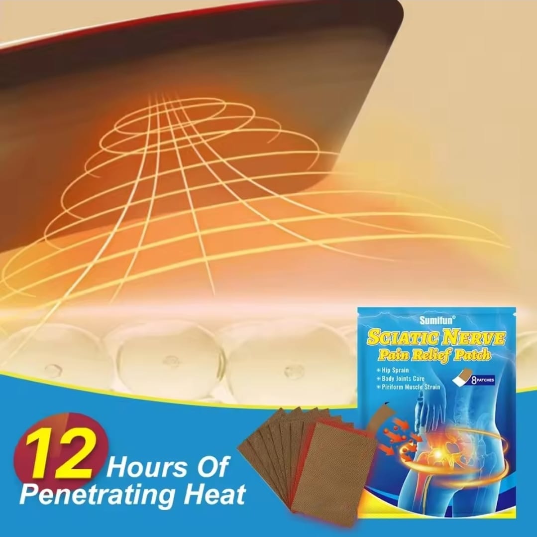 24 Parches para dolor de ciática, hernia lumbar, articulación de cadera