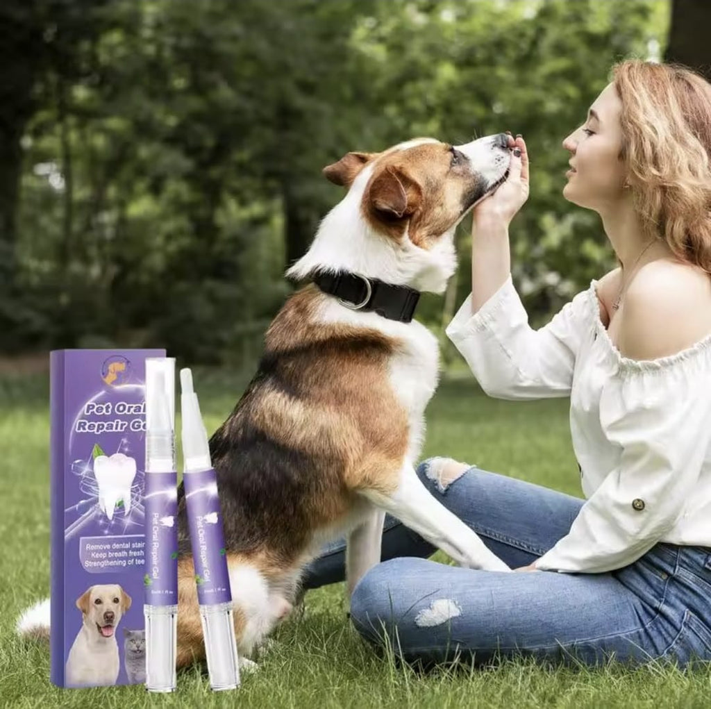 3 pzas Gel Removedor de Manchas y Limpieza de Dientes Para Mascota