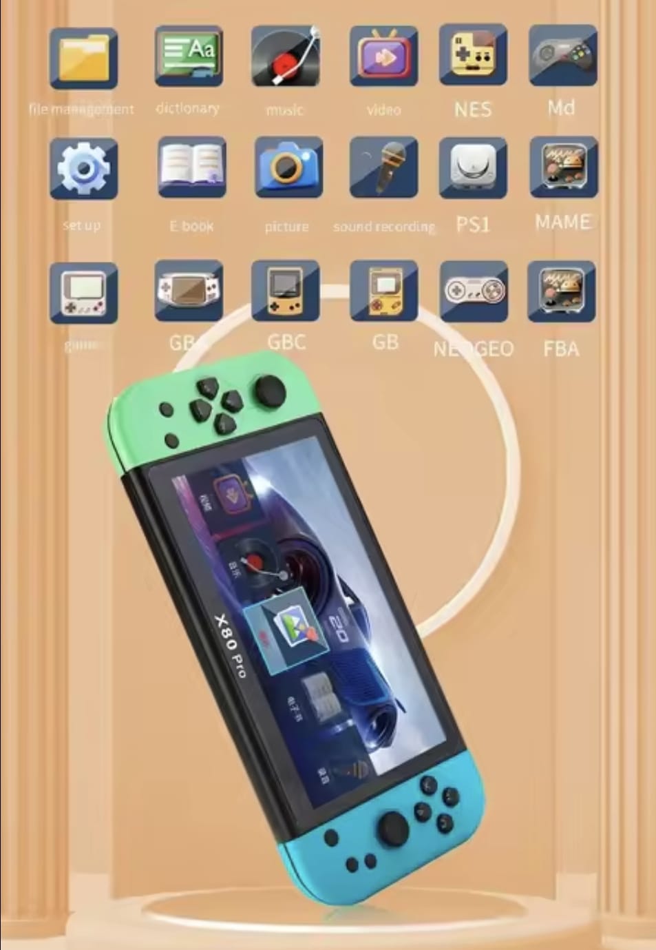 Consola X80 Pro + Dos Controles