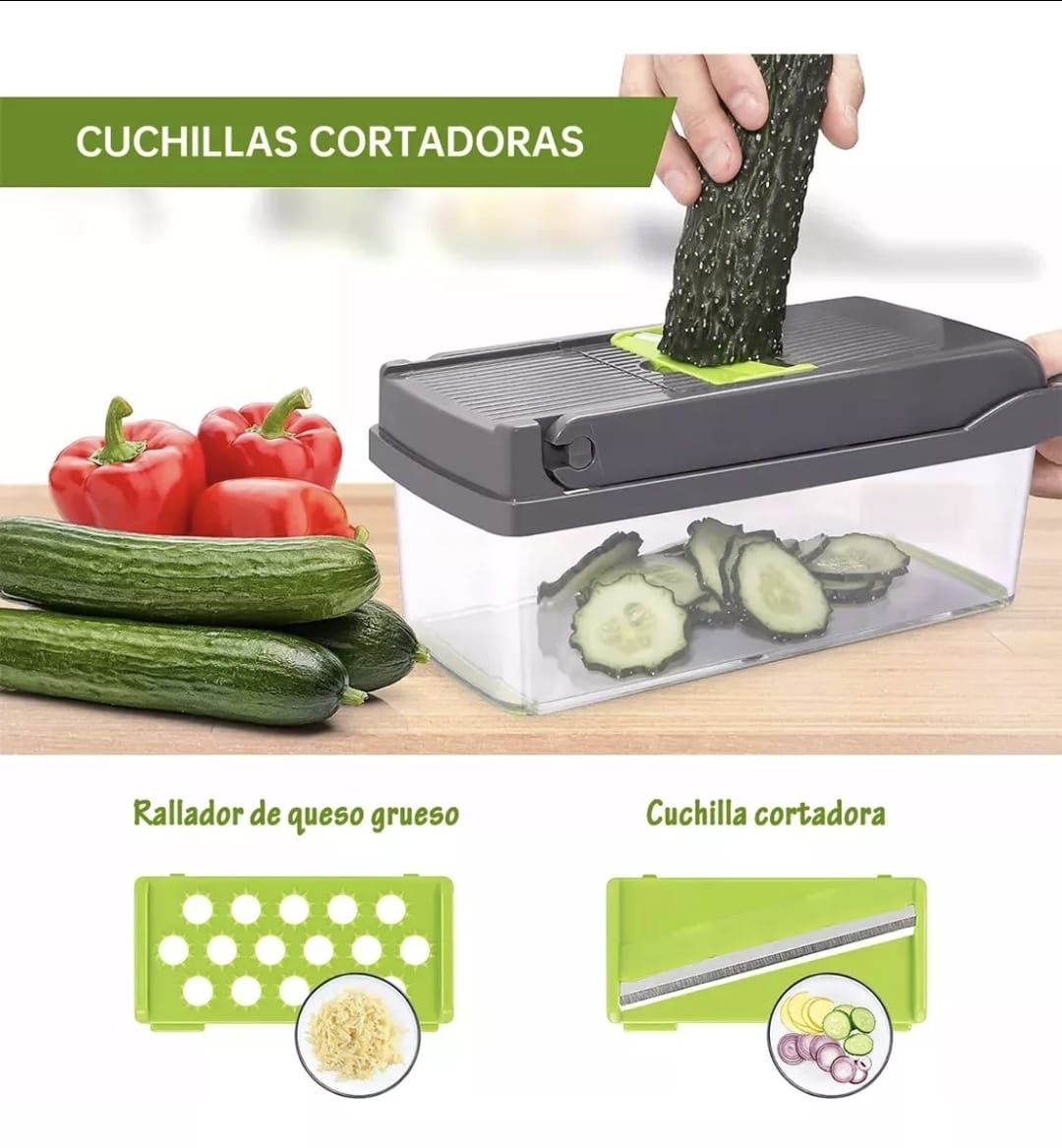 Rallador Cortador Rebanador Picador