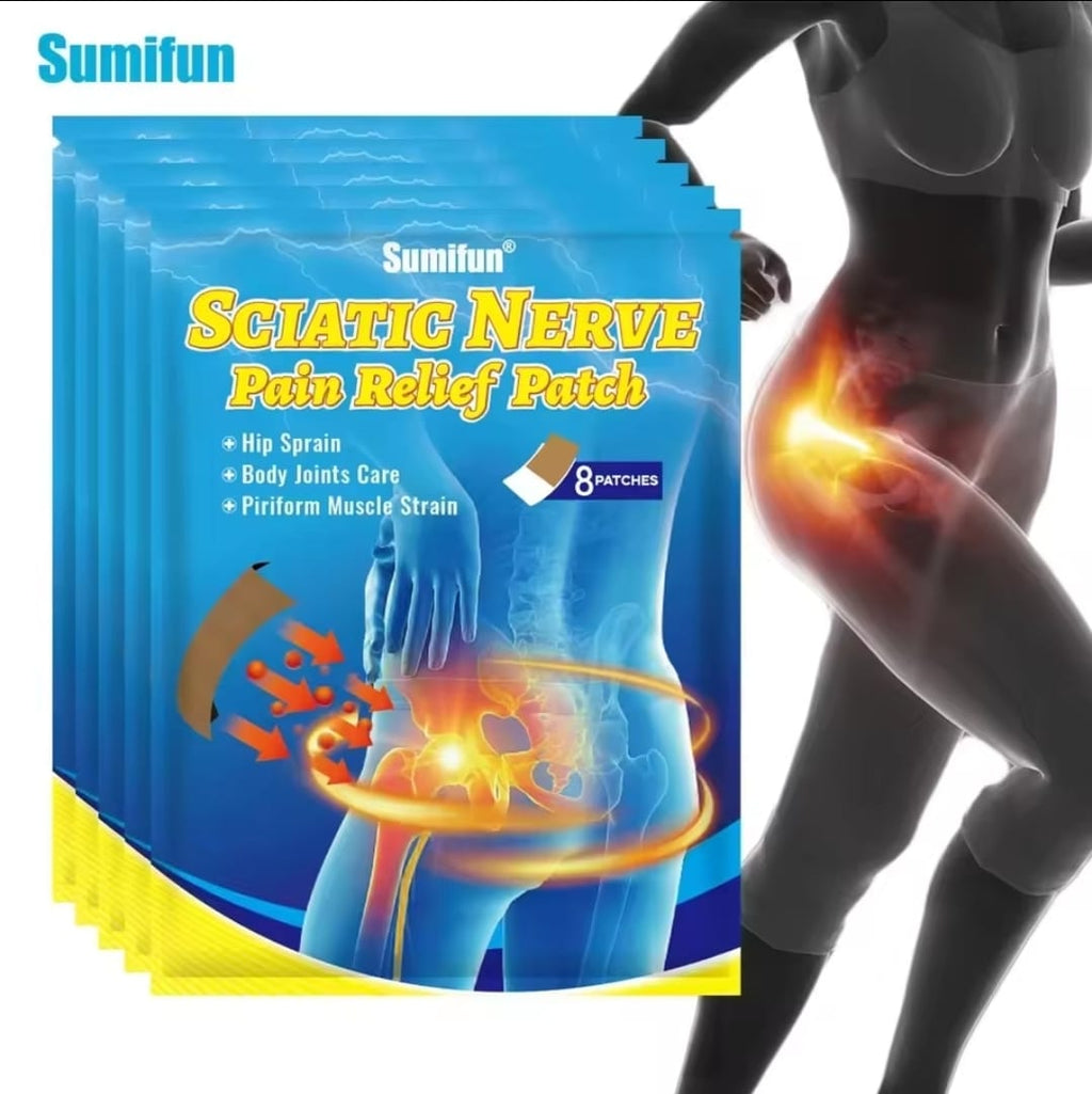 24 Parches para dolor de ciática, hernia lumbar, articulación de cadera