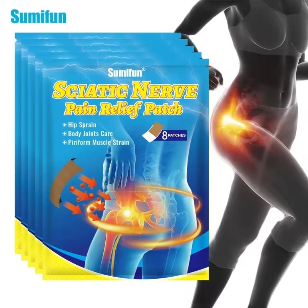 24 Parches para dolor de ciática, hernia lumbar, articulación de cadera