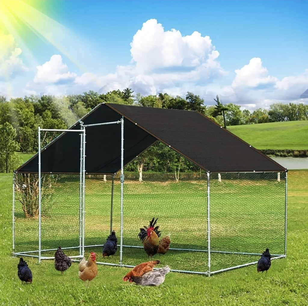 Lona de Sombra Negra Cubierta de Malla Bloqueadora Solar 3x3 mts