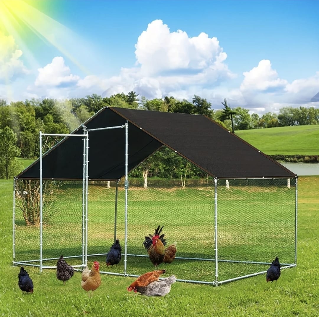 Lona de Sombra Negra Cubierta de Malla Bloqueadora Solar 3x3 mts