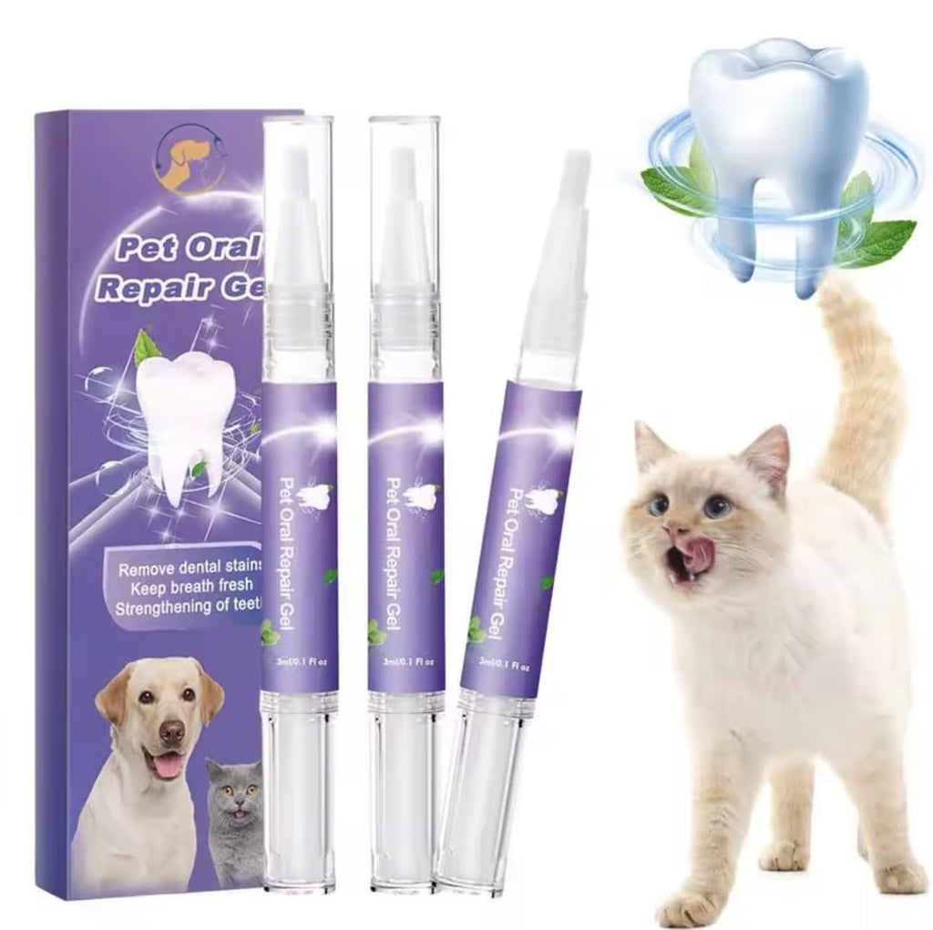 3 pzas Gel Removedor de Manchas y Limpieza de Dientes Para Mascota