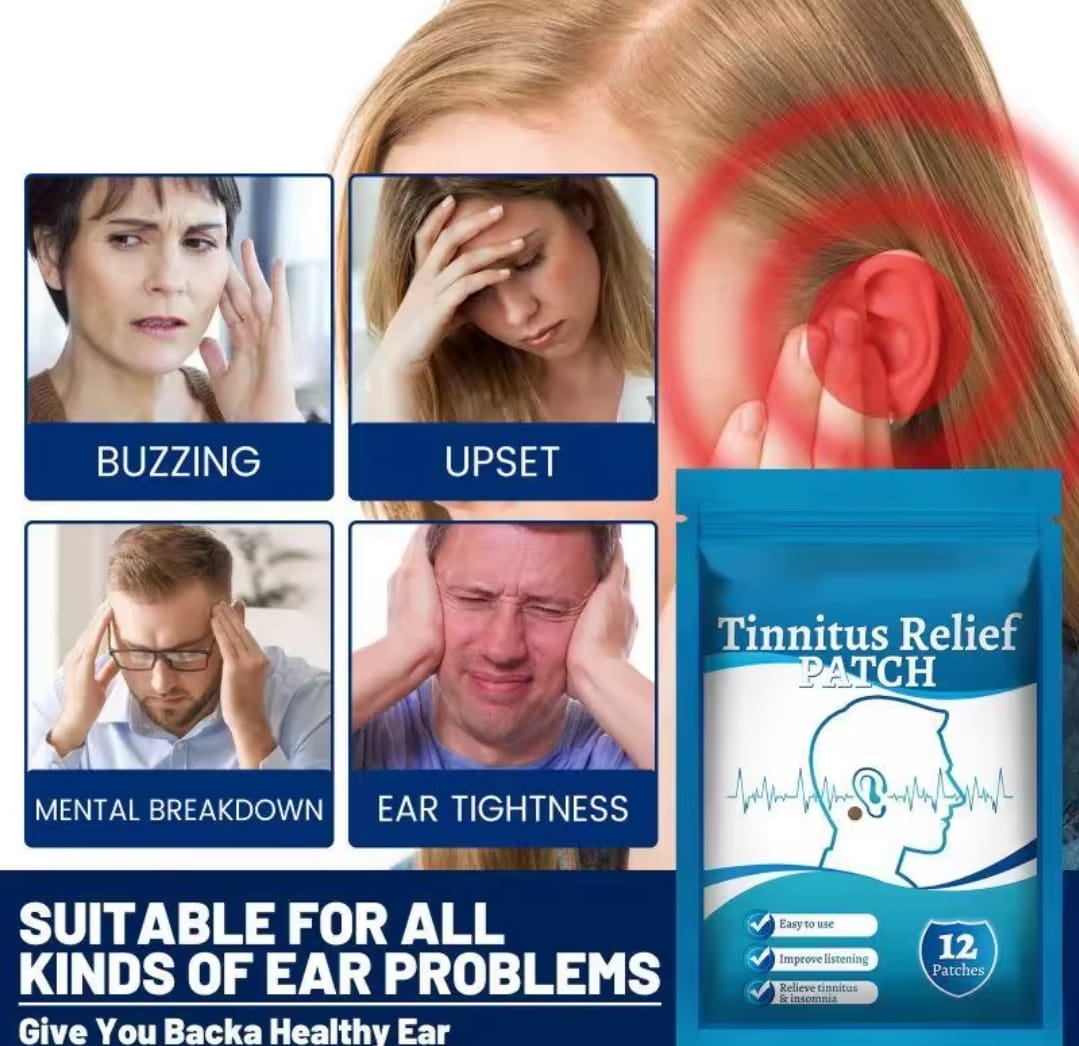 36 Parches para aliviar el zumbido de  oídos