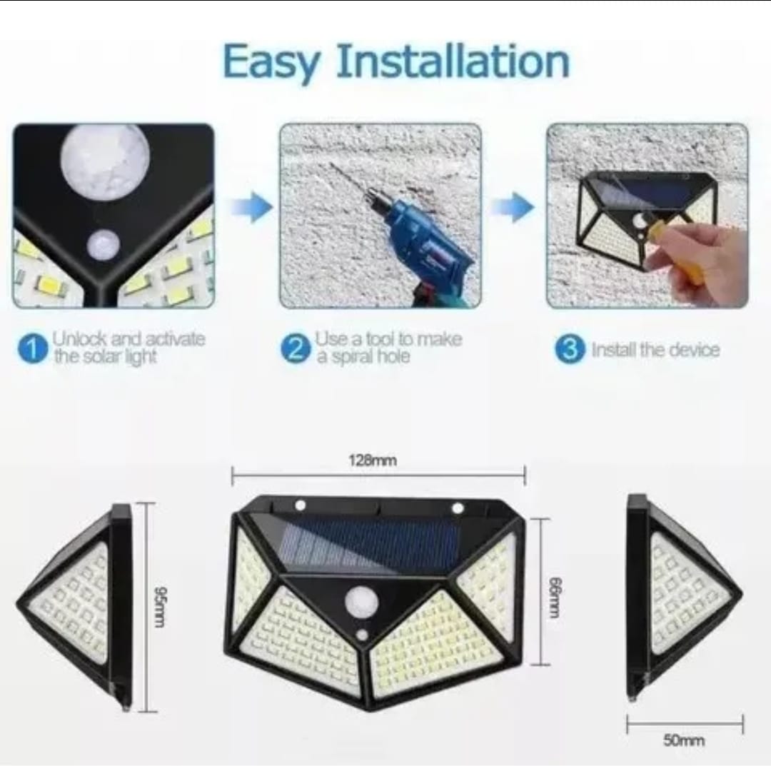 Kit 4 Lámparas Solares