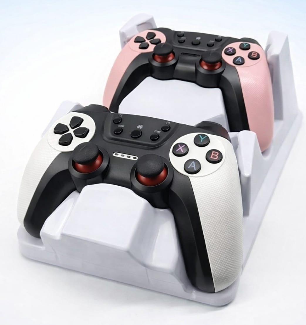 Doble Control Inalámbrico Dual 2.4g Usb Genérico Celeste