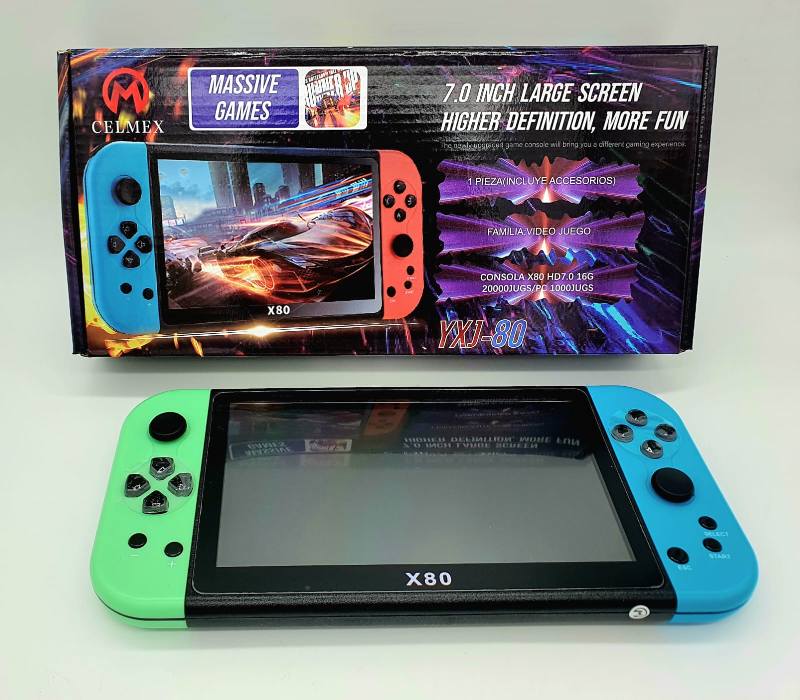 X80 consola de juegos multicolor