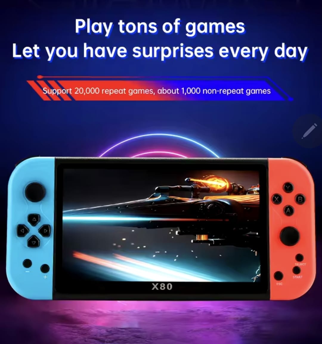 X80 consola de juegos multicolor