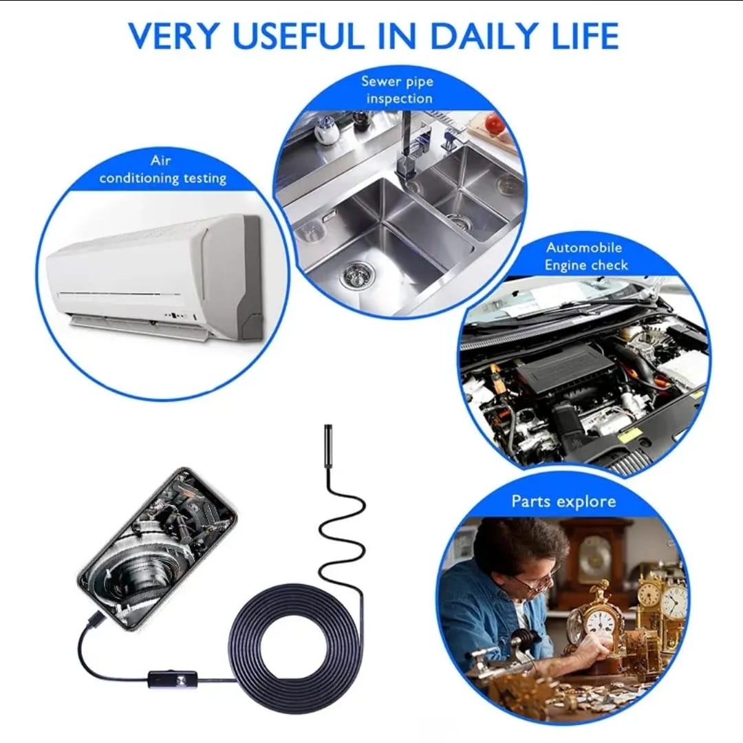 Mini Camara Endoscopica De 7mm Impermeab