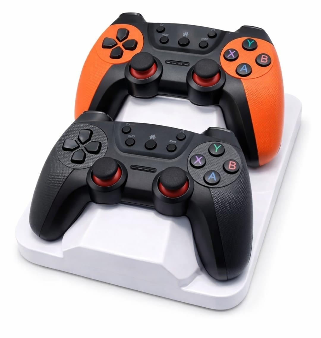 Doble Control Inalámbrico Dual 2.4g Usb Genérico Celeste