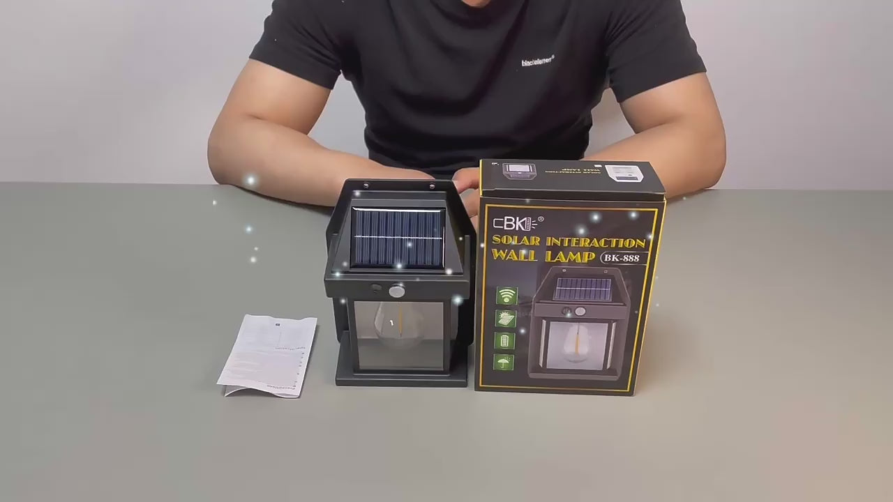 Dos Lámpara Solar De Pared, Candelabros Con Sensor De Movimiento